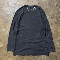 NEIL BARRETT サンダーボルト 裾レイヤード ロングスリーブカットソー ブラック M ニールバレットのサムネイル