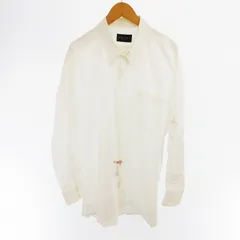 セリーヌ CELINE オム HOMME シャツ 長袖 マカダム柄 トリオンフ モノグラム ロゴ 刺繍 白 ホワイト コットン 日本製のサムネイル
