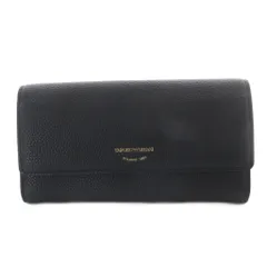 エンポリオアルマーニ EMPORIO ARMANI 二つ折り長財布 小銭入れあり 黒のサムネイル