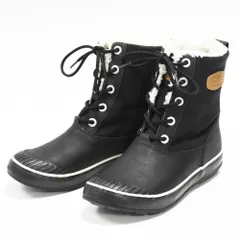 KEEN レディース 23cm 保温 防水 スノーブーツ エルサブーツ ウォータープルーフ ELSA BOOT WP ブラック 黒 レースアップ ボア キーン 1013971 冬のサムネイル