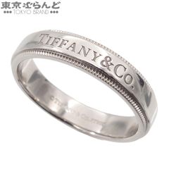 ティファニー TIFFANY&Co. ミルグレインエッジ プラチナ Pt950 ロゴ 15号相当 リング・指輪 レディース 仕上済 101885390のサムネイル