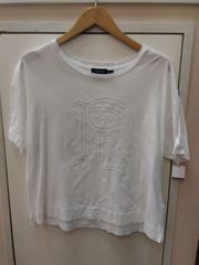 M17 ラルフローレン Ralph Lauren 白Tシャツ くりぬき 透け感 XS カジュアル トラッド アメカジ系のサムネイル