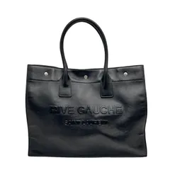 SAINT LAURENT サンローラン リヴゴーシュ トートバッグ 686266 ハンドバッグ ブラック レザー メンズ レディース シルバー金具のサムネイル