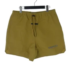 エフオージー エッセンシャルズ FOG ESSENTIALS リフレクターロゴ プリント ナイロン ハーフパンツ トラックショーツ M アンバー 160SU212012Fのサムネイル