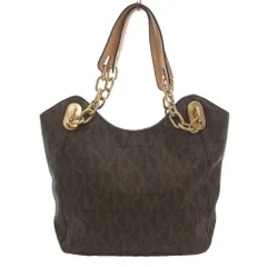 マイケルマイケルコース Michael michael kors リリー ハンドバッグ トート シグネチャー柄 肩掛け 手提げ ダークブラウン ロゴ総柄 チェーンストラップ 35S2GLLT3B /SD ■Gのサムネイル