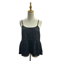 COMME des GARCONS COMME des GARCONS(コムデギャルソンコムデギャルソン) 2023SS Cupro Gathered Bustier キュプラ ギャザー ビスチェ M ブラック AD2022 フレア キャミソール