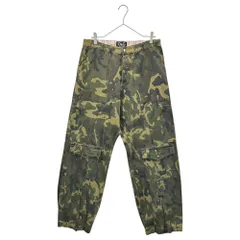 D&G(ディー&ジードルガバドルチェ&ガッバーナ) 1990's Multifunctional Camouflage Cargo Pants with Pockets and Zippered Hems 多機能 ポケット 裾ジップ カモフラ カーゴパンツのサムネイル