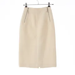 エルメス ウール シェーヌダンクル ジップ タイト スカート アイボリー 34【中古】のサムネイル