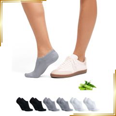 [신품] [DANISH ENDURANCE] 쿠루부시 양말 대나무 섬유 6 세트, 멀티 컬러 (2x 블랙, 25.0 cm - 28.0 cm 0