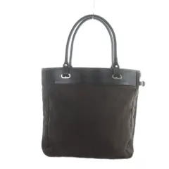 バリー BALLY トートバッグ ハンド キャンバス レザー 切替 ロゴ 茶 ブラウン ■GY47 /MQのサムネイル