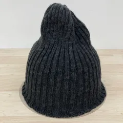 美品 HIGHLAND 2000 ニット帽 リネン コットン 英国製 ブラック/黒 ビーニー/ニットキャップ MADE IN ENGLAND[OM03753]のサムネイル