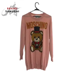 美品 MOSCHINO モスキーノ ニットワンピ  サイズXXS ピンク マルチカラー ウール 191EV04800501 長袖 ニット セーター レディース 601261【中古】のサムネイル