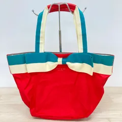 kate spade/ケイトスペード トートバッグ/ハンドバッグ レッド×ブルー×ホワイト リボンモチーフ レディース[OA05726]のサムネイル