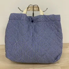 美品 LAVENHAM ラベンハム キルティング トートバッグ/ショルダーバッグ ギンガムチェック ブルー 青 ホワイト 白 2WAY[OA05744]のサムネイル