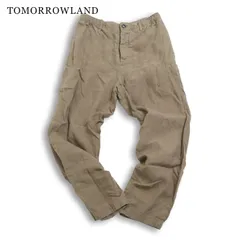 25SS★ TOMORROWLAND トゥモローランド 春夏 【LIBECO】 ベルジャン リネン ワイド テーパード イージー パンツ Sz.S メンズのサムネイル