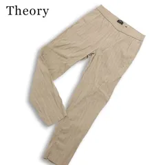 Theory セオリー 【ALARO STRIPE GRAHAM F】 春夏 麻 リネン ストレッチ スキニー ストライプ パンツ Sz.S メンズのサムネイル