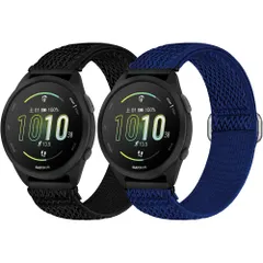 20mm 時計 ベルトGarmin Vivoactive 6/Vivoactive 5/3/Garmin Forerunner 55/570 42mm/165/645/245 Music用伸縮性腕時計 ウォッチバンド クイックリリース ナイロン製 交 ...のサムネイル