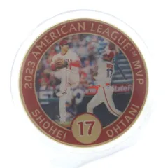 ノーブランド 大谷翔平選手 2023年アメリカン・リーグMVP受賞記念 ゴールドコイン 24金メッキ シリアルナンバー有り ゴールド色 /YO7のサムネイル