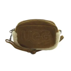 アグ UGG ショルダーバッグ 斜めがけ ムートン ボア スエード ロゴ 茶 ブラウン ■GY18 /MQのサムネイル