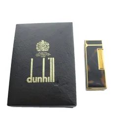 ダンヒル dunhill ローラー式 ガスライター べっ甲柄 火花確認済 喫煙具 喫煙グッズ ケース付き ゴールドカラー 茶 ブラウン /MW ■GY99のサムネイル