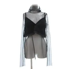 サカイ sacai セットアップ キャミ ブラウス シアーシャツ 長袖 タートルネック ブラック /SX ■GYのサムネイル
