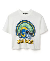 ジャンクフードクロージング レディース トップス Tシャツ モックネック Junk Food Clothing Womens NFLos Angeles Rams Game Time Mock Necのサムネイル