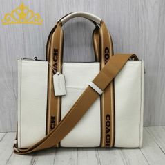 人気色‼️COACH 2way トートバッグ ショルダー スミスクリームホワイト 