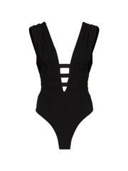 ALAÏA Vネックボディスーツ 送料無料