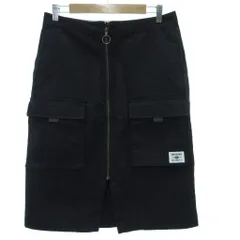 ディッキーズ Dickies 美品 タイトスカート 29 ジップアップ カーゴポケット ミディ丈 黒 ブラック /KB ■ECF006のサムネイル