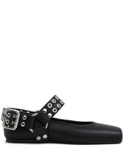 ALAÏA スタッズ付きレザーバレエフラット 送料無料