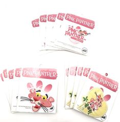 未使用 Pink Panther ピンク パンサー キャラクター アイロン ワッペン 3種 各5点 計15点セット