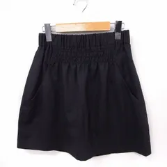 アナトリエ ANATELIER スカート ギャザー 台形 ミニ 無地 シンプル 34 ブラック 黒 /FT17のサムネイル