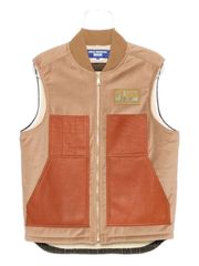 JUNYA WATANABE X FILSON レザーパネルベスト 送料無料