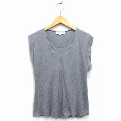 ポール＆ジョー PAUL&JOE カットソー Tシャツ 丸首 半袖 ウール混 総柄 重ね着風 タック 1 グレー 灰 /HT19のサムネイル