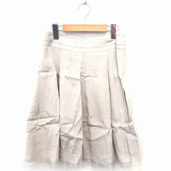 ボディドレッシングデラックス BODY DRESSING Deluxe スカート ギャザー 裾チュール ミモレ丈 ロング シルク混 38 ベージュ /FT18のサムネイル