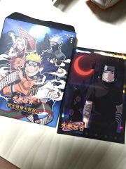NARUTO -ナルト- ホログラム イラスト カード うちは サスケ イタチ