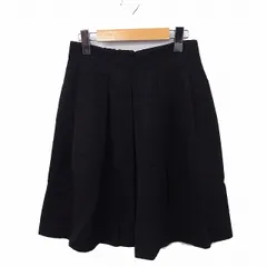 ビアンカ BIANCA スカート フレア タック ひざ丈 ジップ 38 ブラック 黒 /FT8のサムネイル