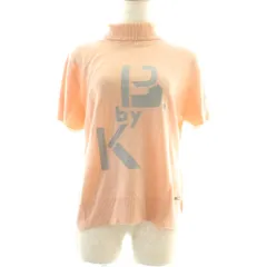 クリッツィア KRIZIA ニット セーター ウール L ピンク タートルネック 半袖 ロゴ /GP ■GY60のサムネイル
