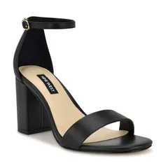 ナインウェスト レディース シューズ パンプス サンダル ヒール Nine Westoniann Womens Block Heel Sandals Black ブラックのサムネイル