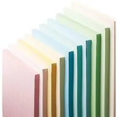 ds-（まとめ） 長門屋商店 Color Paper A4 厚口 水 ナ-3310 1冊（100枚） 〔×5セット〕のサムネイル