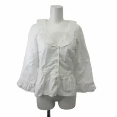 ローラアシュレイ LAURA ASHLEY シャツ ブラウス 7 白 ホワイト 七分袖 フリル袖 /RN ■GY08のサムネイル