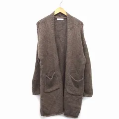 ホリデイ holiday ニット カーディガン トッパー ロング 長袖 F ブラウン 茶 /HT7のサムネイル