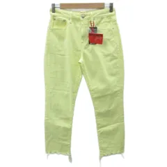 ビームス BEAMS × レッドカード RED CARD デニムパンツ ジーンズ 25 黄色 イエロー カットオフ アンクル丈 /YS52 ■ECC002のサムネイル
