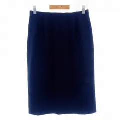 ハナエモリ HANAE MORI Soft Sports スカート 台形 ひざ丈 バックファスナー 薄手 無地 69-96 黒 ブラック ボトムス /AZのサムネイル