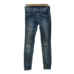 ガス GAS デニムパンツ ジーンズ スキニー ロング丈 26インチ 青 ブルー ウォッシュ加工 /SM1 ■ECB006のサムネイル