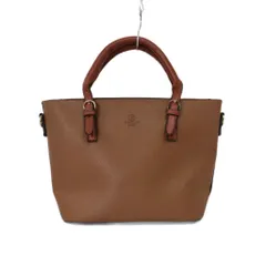 D.KELLY JAPAN ハンドバッグ トートバッグ パンチングデザイン ロゴ型押し 無地 ベージュ 茶 ブラウン ■GY63のサムネイル