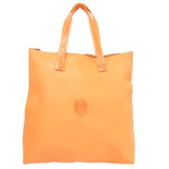トラサルディ TRUSSARDI トートバッグ オレンジ ジップ開閉 ロゴパッチ /NL ■ECG003のサムネイル