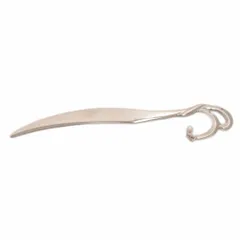ミキモト MIKIMOTO ブックマーク しおり シルバーカラー パール装飾 カーブデザイン /NU ■GY99のサムネイル