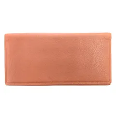 ランバン LANVIN 長財布 茶 ブラウン シボ加工 ステッチ /NL ■ECG003のサムネイル