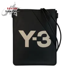 美品 Y-3 ワイスリー Y-3 ブラック 黒 ホワイト レザー ショルダーバッグ ポシェット  レディース 600988【中古】のサムネイル